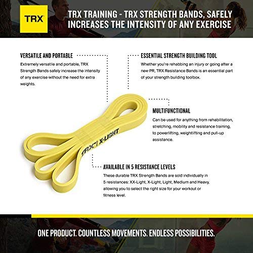 Entrenamiento TRX - Bandas de Resistencia TRX Que Aumentan la Intensidad de Cualquier Ejercicio de Forma Segura (Light)