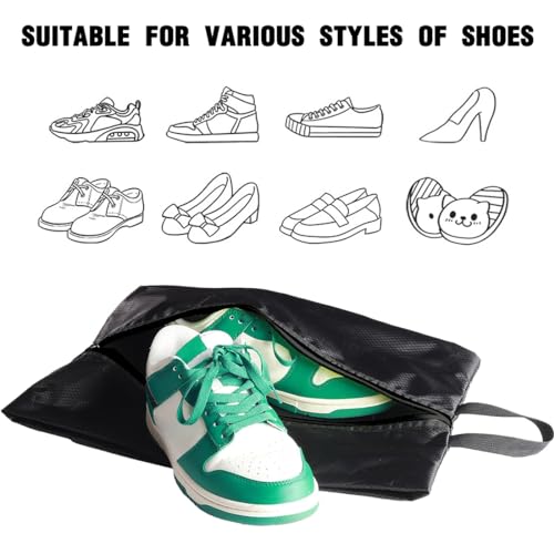 EODKSE Set de 2 Bolsas de Zapatos de Viaje Impermeables y Multifuncionales, a Prueba de Polvo, para Hombres y Mujeres, Accesorios Esenciales para Tus Viajes,