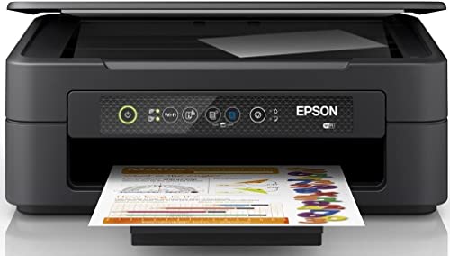 Epson Impresora Expression Home XP-2200, multifunción 3 en 1: escáner/copiadora, A4, inyección de tinta a color, Wi-Fi Direct, cartuchos independientes, ultracompacta