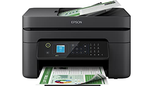 Epson Workforce WF-2930DWF - Impresora Multifunción A4 con Impresión Doble Cara (dúplex), Fax, ADF, WiFi, Pantalla LCD e Impresión Móvil, Black