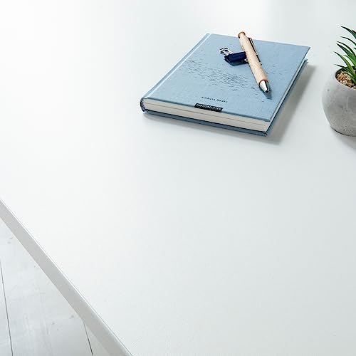 Ergotopia® Tablero de mesa blanco 160 cm, robusto escritorio ideal para escritorios de altura regulable – Tablero de madera fabricado en Alemania – Mesa de oficina de 25 mm