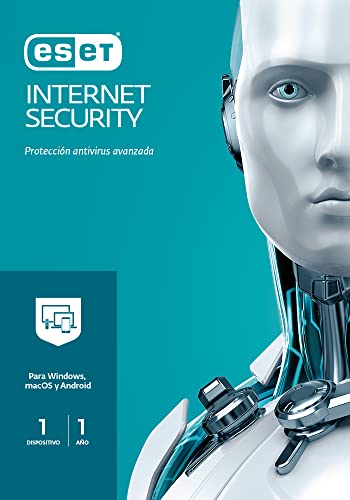 ESET Internet Security 2023 | SEGURIDAD AVANZADA | 1 Dispositivo | 1 Año | Windows/Mac/Android | Código de activación enviado por email