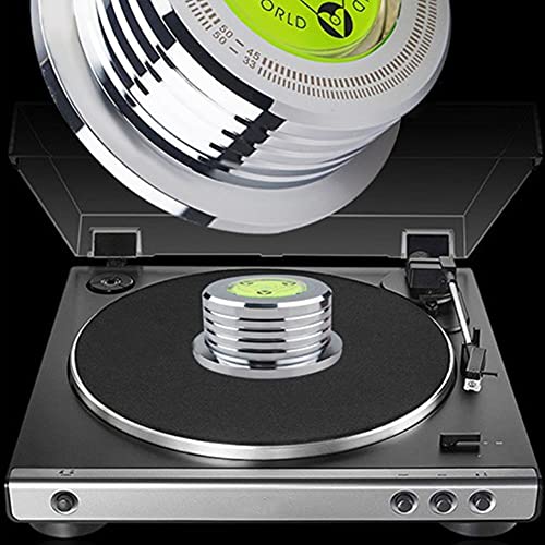 Estabilizador de disco LP para reproductor de discos de vinilo LP Reproductor de discos de vinilo de aleación de aluminio Abrazadera giratoria portátil