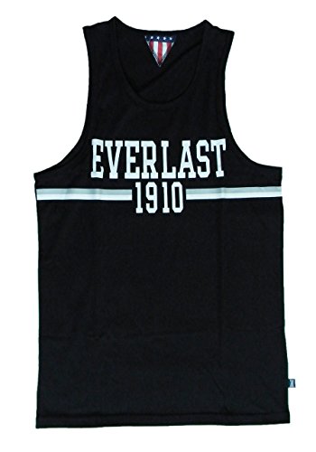 Everlast Camiseta de tirantes para hombre, 22M219J73, color negro, Hombre, Negro , S