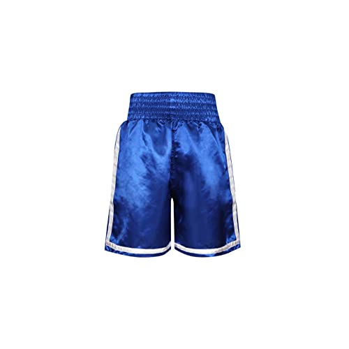 Everlast Pantalones Cortos De Adultos para Boxeo De Competición, Color: Azul/Blanco, Talla: M