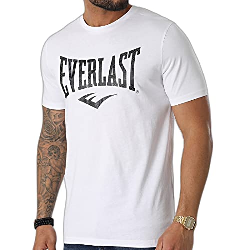 Everlast Spark Graphic, Camiseta para Hombre, Blanco, L