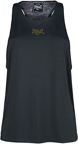 Everlast Sport Camiseta de Tirantes Anchos, Negro, M para Mujer