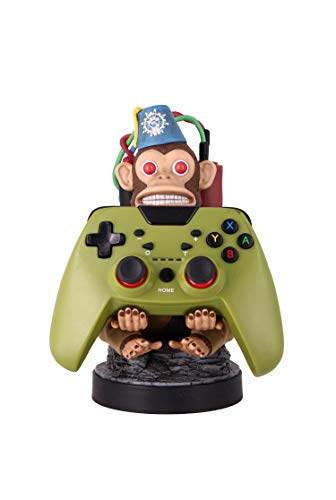 Exquisite Gaming - Cable guy Monkey Bomb, soporte de sujeción y carga para mando de consola y/o smartphone. Licencia oficial Call of Duty