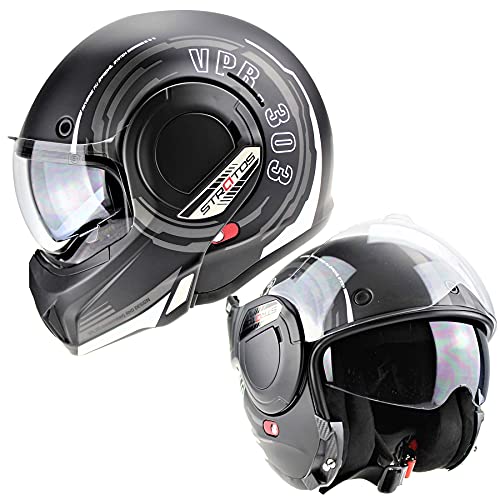 F242 Reverse P J Flip Helmet (Revo Graphic,L) - Revo Graphic - L