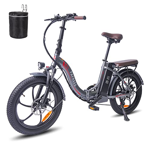 Fafrees [ Oficial F20-PRO Bicicleta electrica Urbana con batería de 36V 18Ah Fat Bike Plegable 20 Pulgadas, 250W Bici electrica Plegable de montaña Adultos Shimano 7S 25 km/h 150kg
