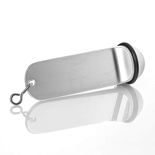 Faimex Llavero para hotel en paquete doble, para llaves de hotel, de Pension Hotels, grabado personalizado, en elegante aspecto de plata, con anillo de goma