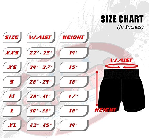 Farabi Sports Pantalones Muay Thai Shorts de Boxeo de MMA (XXS, Pink/Black)