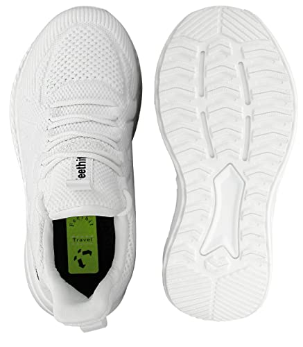 Feethit Zapatillas Deportivas de Mujer Transpirables Zapatos de Ligero Running Fitness Zapatillas de para Correr Blanco 36