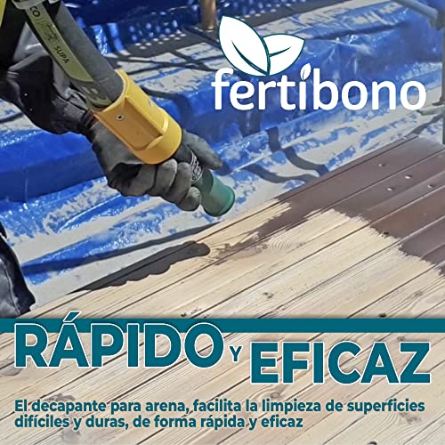 FERTIBONO - Arena de Sílice de Primera Calidad para Chorrear con Granos Uniformes y Libre de Polvo - Mejora la Adherencia y el Acabado (11 kg)