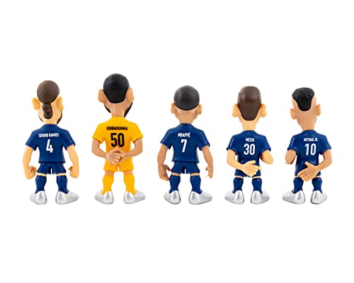 Figura Minix 7 Cms (Ramos, Neymar, Messi, Mbappé, Donnaruma) De PSG