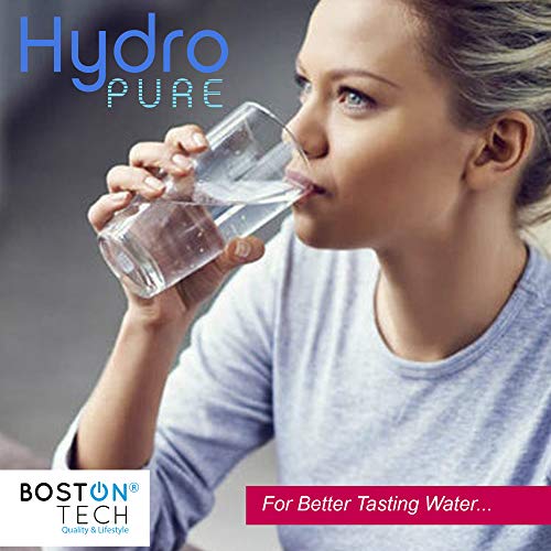 Filtros de agua Hydro Pure+ Pack 6 Cartuchos filtrantes compatibles con jarras Brita Maxtra/Maxtra+/PerfectFit/Amazon Basics que reducen la cal y el cloro NO NECESITA ADAPTADOR.