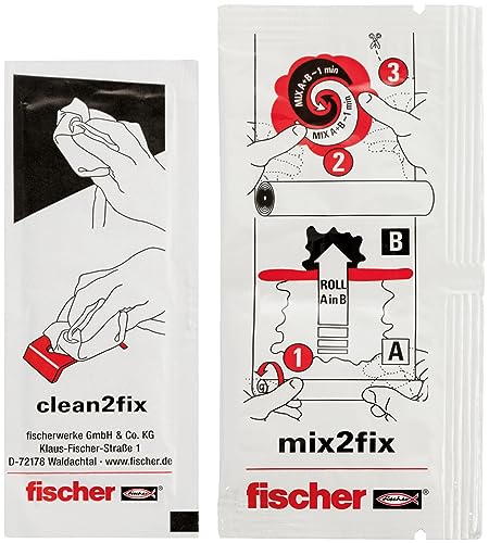 fischer Adhesivo para baño resistente al agua, para baño y cocina, fijación sin taladrar, agarre fiable, 4 g