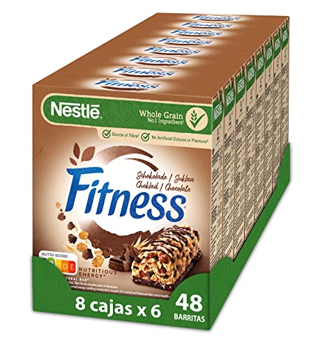 Fitness Chocolate Barritas pack de 8 x 6 (48 barritas)