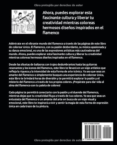 Flamenco: Libro de colorear para adultos