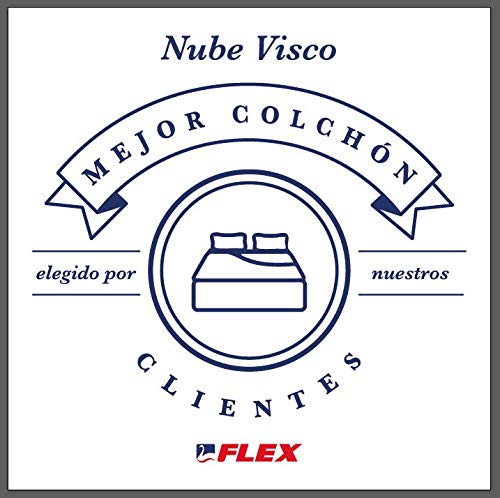 FLEX Nube Visco Gel - Colchón muelles ensacados, 90 x 190 cm