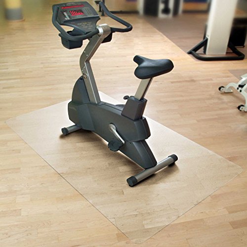 Floordirekt SPORT - Alfombra para piso / colchoneta para bicicletas, ergómetros, traviesas y otros aparatos de ejercicios: 7 tamaños, tamaño 90 x 120 cm