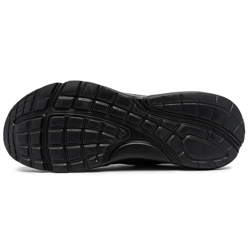 FLOWING PLUME Impermeable Zapatillas de Deportes Hombre Ligeros Running Zapatos Correr Slip on Caminar Casual Gimnasio Calzado Sneakers Outdoor Fitness(Negro,41EU)