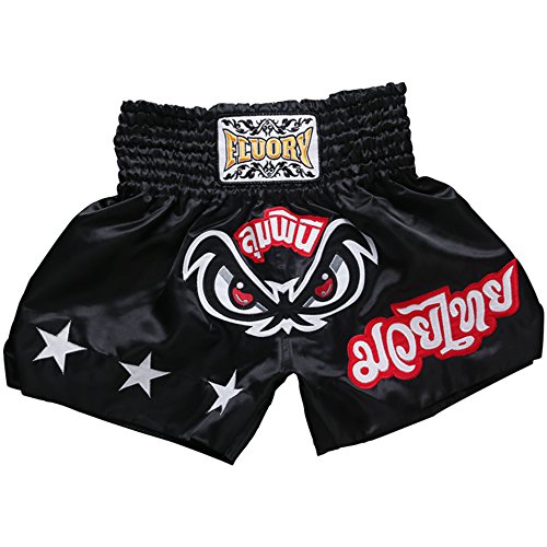 FLUORY Muay Thai Fight Shorts,MMA Shorts Clothing Training Cage Fighting Grappling Martial Arts Kickboxing Shorts Clothing
