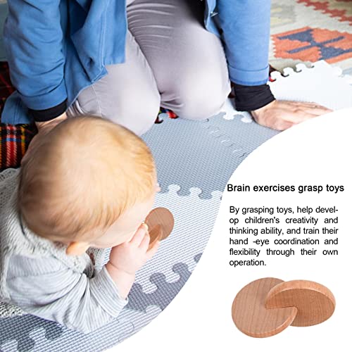 Flyhug Sonajero Montessori | Safe Montessori Discos entrelazados Madera para bebés - Montessori Madera bebé recién Nacido Juguete para niños pequeños niños y niñas Regalos
