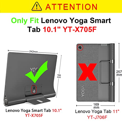 Fmway Funda Carcasa para Lenovo Yoga Smart Tab YT-X705F 2019 con Soporte Función