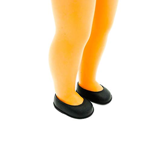 Folk Artesanía- Par Zapatos plástico Nancy Muñecas maniquí clásicas España 42 cm, Color Naranja, 5.5x3.5 cm (ZAPN-NJ)
