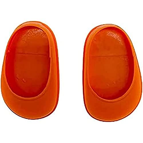 Folk Artesanía- Par Zapatos plástico Nancy Muñecas maniquí clásicas España 42 cm, Color Naranja, 5.5x3.5 cm (ZAPN-NJ)