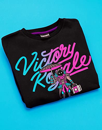 Fortnite Sweater Boys Kids Victory Royale Juego Camiseta de Puente Negro 11-12 años