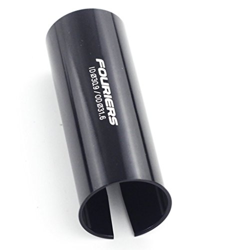 Fouriers - Adaptador de tubo de sillín de bicicleta, reductor de varilla de sillín de bicicleta, cuña 27,2 mm, 30,9 mm, 31,6 mm (30,9 x 27,2 mm)