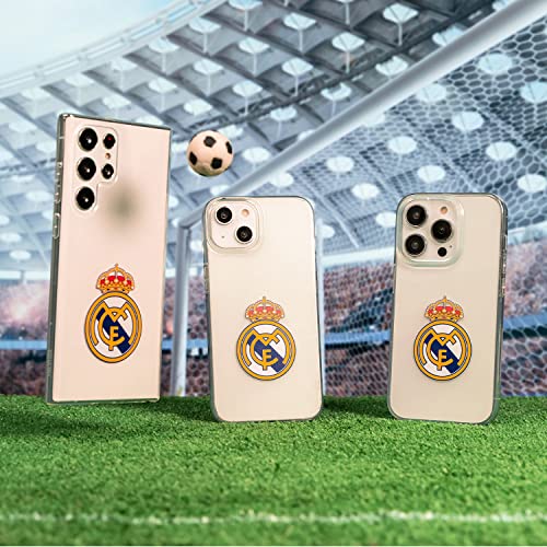 Funda para Xiaomi Redmi 12C del Real Madrid Escudo Real Madrid tansparente para Proteger tu móvil. Carcasa de Silicona Flexible con Licencia Oficial Real Madrid