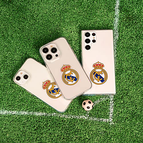 Funda para Xiaomi Redmi 12C del Real Madrid Escudo Real Madrid tansparente para Proteger tu móvil. Carcasa de Silicona Flexible con Licencia Oficial Real Madrid