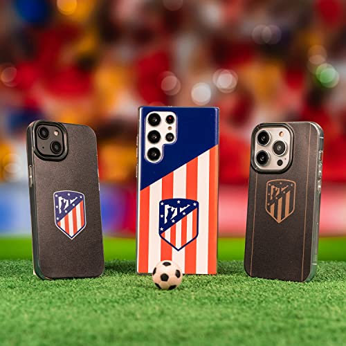Funda para Xiaomi Redmi Note 12 4G del Atlético de Madrid Escudo Fondo Atletico tansparente para Proteger tu móvil. Carcasa de Silicona Flexible con Licencia Oficial Atlético de Madrid