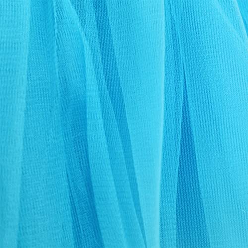 FUREINSTORE Falda de Tutú para Niñas, Falda de Tul para Ballet 3 Capas Elástica Disfraz de Princesa Carnaval 30cm de Largo Talla Única (Azul)