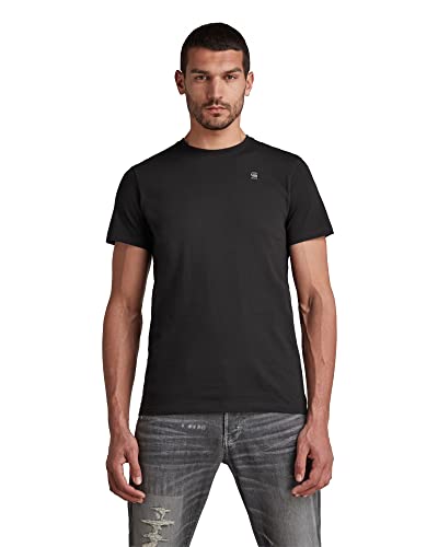 G-STAR RAW Camiseta Base-S Para Hombre, Negro (dk black D16411-336-6484), L