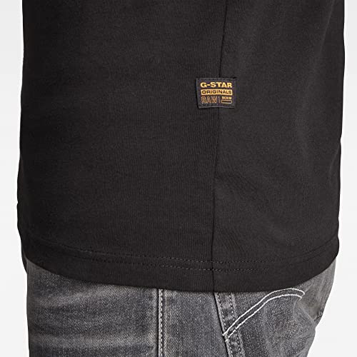 G-STAR RAW Camiseta Base-S Para Hombre, Negro (dk black D16411-336-6484), L
