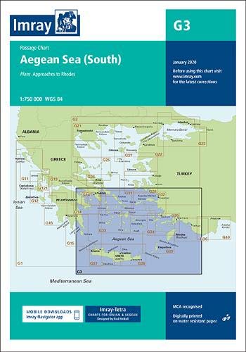 G3 Aegean Sea (South) 2020 (Imray G Charts)