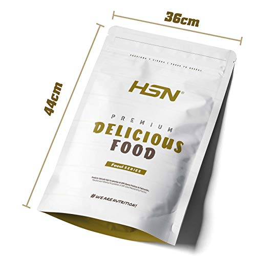 Gachas de Avena Proteicas Veganas de HSN | Sabor Caramelo Salado 3 Kg = 60 Tomas de Porridge Proteico de Avena Integral y Proteína de Guisante y Arroz | Fácil y Rápido de Preparar