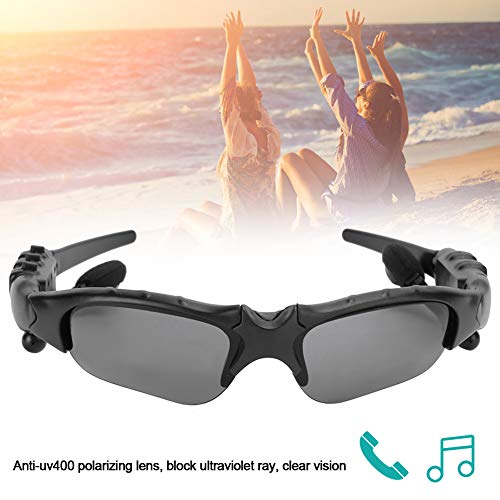 Gafas Inteligentes, Bluetooth Inalámbrico MP3 Lentes Polarizadas Llamadas de Música Gafas de Sol con Auriculares Estéreo, para Android, para Teléfono iOS, para Viajes, Playa, (Cortador de Alambre