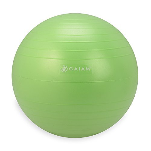 Gaiam - Silla de balón de Equilibrio para niños, diseño clásico de balón de Estabilidad, Asiento de Escritorio para el Aula Infantil, Color Verde (Bola de Repuesto), tamaño 38 cm