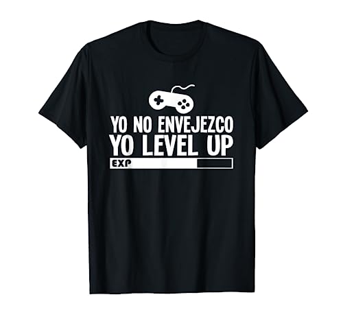 Gaming Videojugador Gamer No Envejezco Subo De Nivel Camiseta