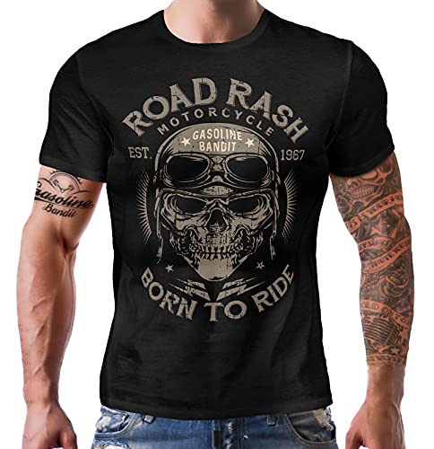 GASOLINE BANDIT Original Biker Racer Camiseta: Road Rash-L