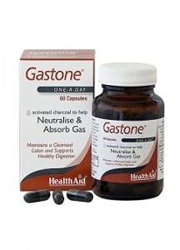 Gastone (Carbón Puro) 60 cápsulas de 260 mg de Health Aid