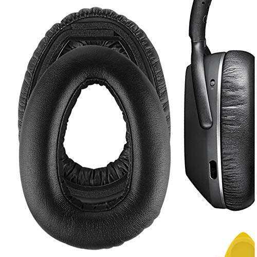 Geekria QuickFit Protein Leather Replacement Almohadillas para Sennheiser PXC 550 PXC 550-II Wireless MB 660 Series Headphones Earpads, Piezas de reparación de la Cubierta del Auricular(Negro)