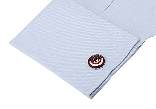 Gemelolandia | Gemelos de Camisa Escudo América mod 3 17x17mm Gemelos Originales Para Camisas | Para Hombres y Niños | Regalos Para Bodas, Comuniones, Bautizos y Otros Eventos