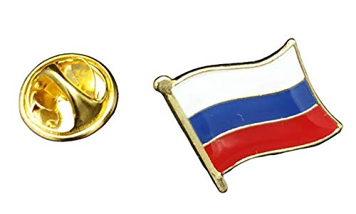Gemelolandia | | Pin de Solapa Bandera Mastil Rusia 16x15mm | Pines Originales Para Regalar | Para las Camisas, la Ropa o para tu Mochila | Detalles Divertidos