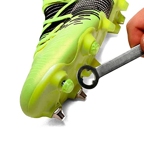 Genérico - Crampones de TPU para fútbol, 12 pernos de repuesto de fútbol, rosca estándar, amarillo